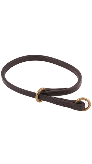 Leather sales slip collar