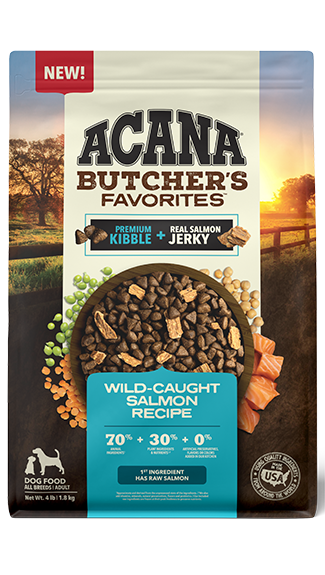 Acana salmon top dog food