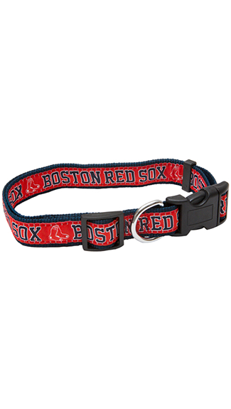 Pink red sales sox dog collar