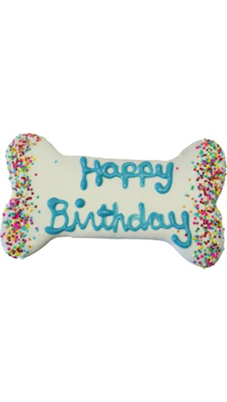 Preppy Puppy Treats Hand Decorated Molasses Birthday Bones