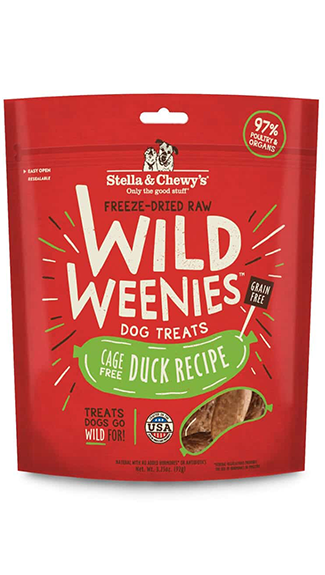 Stella Chewy s Wild Weenies Cage Free Duck Recipe Pampered