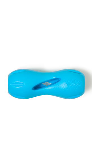 West Paw Zogoflex Small Tux Dog Toy, Aqua Blue